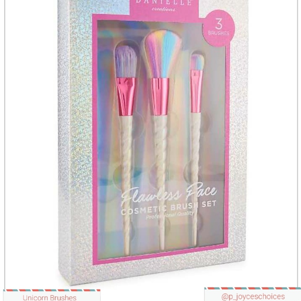 Unicorn makeup brushes by Danielle